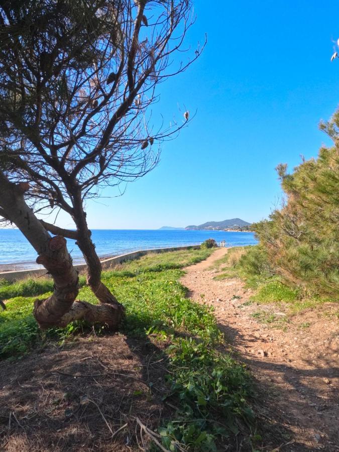 Appartement Hyeres - Costebelle Duplex Vue Mer Balcon Residence Privee Parking - Marie Caroline 外观 照片